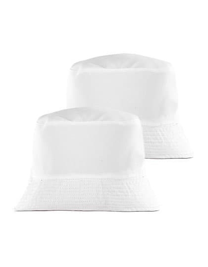 Recycled Reversible Bucket Hat — White