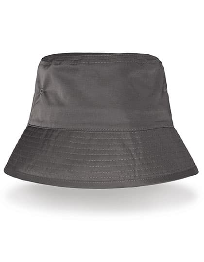 Recycled Bound Edge Bucket Hat — Grey