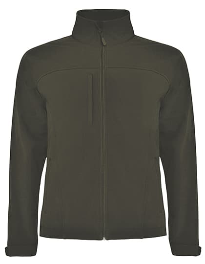 Rudolph Softshell Jacket — Dark Green Brown 38