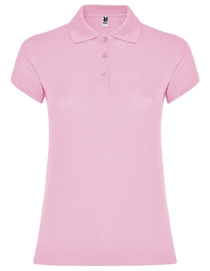 Women´s Star Poloshirt — Light Pink 48