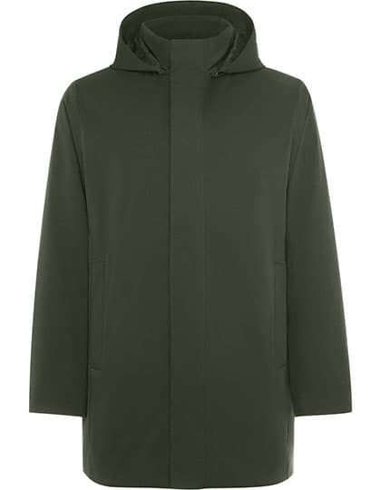 Dome 3/4 Quilted Parka Jacket — Green Smoke 380