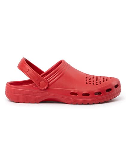 Dan Sanitary Flat Shoe — Red 60