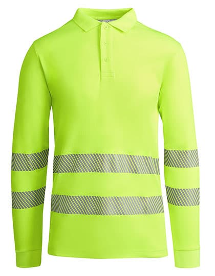 Poloshirt Atrio Longsleeve — Fluor Yellow 221