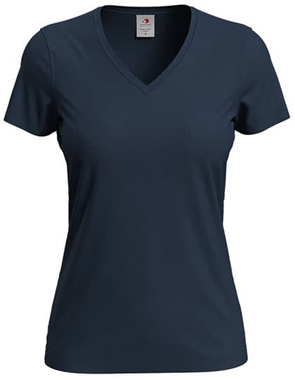Classic-T V-Neck Women — Blue Midnight