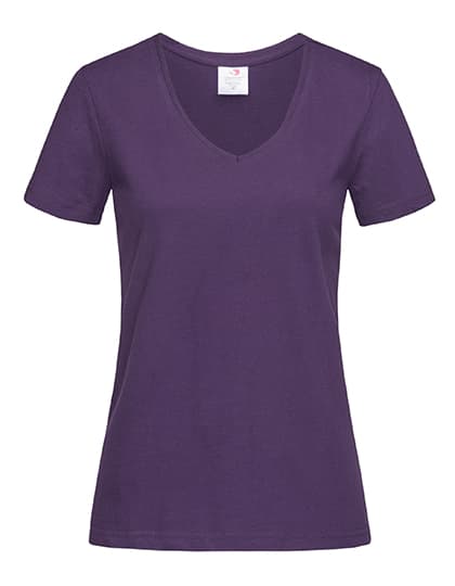 Classic-T V-Neck Women — Deep Berry