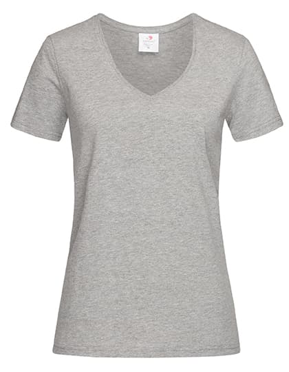 Classic-T V-Neck Women — Grey Heather