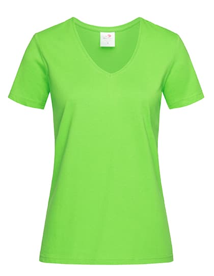 Classic-T V-Neck Women — Kiwi Green