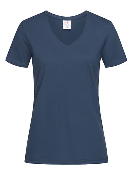 Classic-T V-Neck Women — Navy Blue