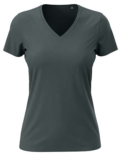 Classic-T V-Neck Women — Slate Grey (Solid)