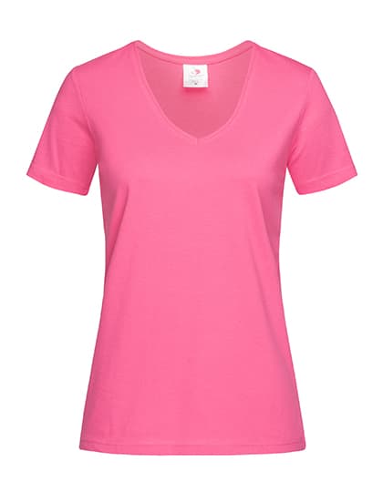 Classic-T V-Neck Women — Sweet Pink