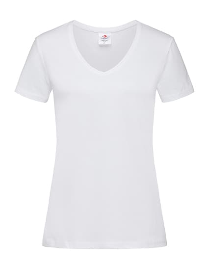 Classic-T V-Neck Women — White