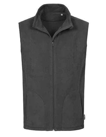 Classic Fleece Vest — Grey Steel (Solid)