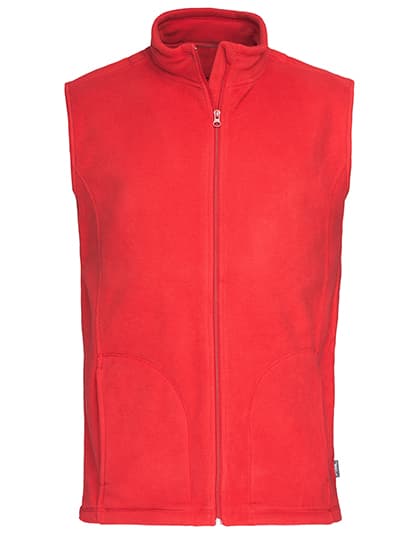Classic Fleece Vest — Scarlet Red
