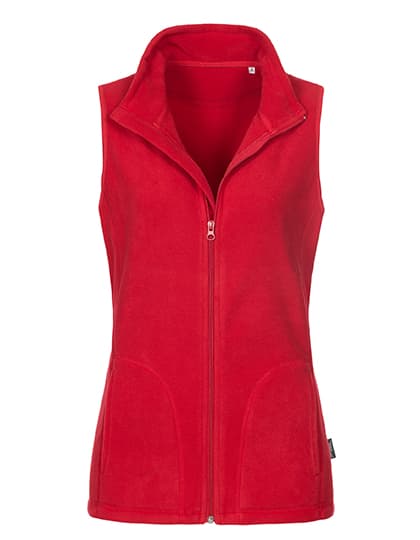 Classic Fleece Vest Women — Scarlet Red