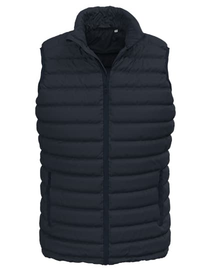 Lux Padded Vest Men — Blue Midnight