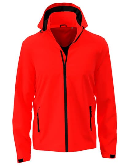 Lux Softshell Jacket Men — Scarlet Red