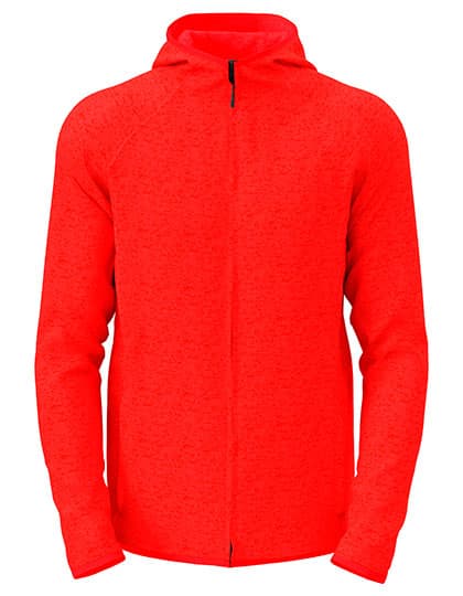 Lux Hooded Knitfleece Jacket — Scarlet Red Heather
