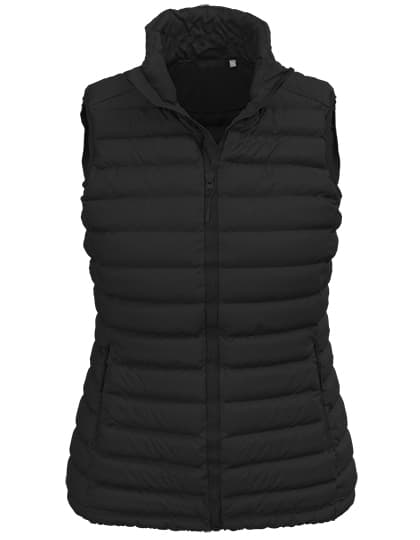 Lux Padded Vest Women — Black Opal