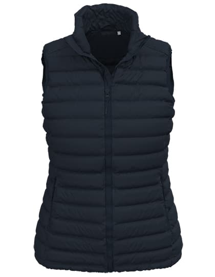 Lux Padded Vest Women — Blue Midnight