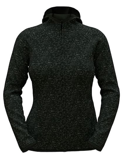 Lux Hooded Knitfleece Jacket Women — Black Opal Heather