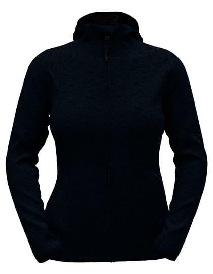 Lux Hooded Knitfleece Jacket Women — Blue Midnight Heather