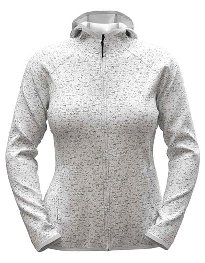 Lux Hooded Knitfleece Jacket Women — Light Grey Heather