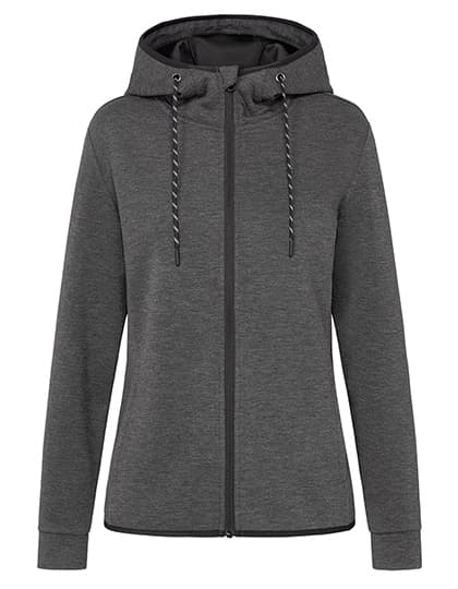 Recycled Scuba Jacket Women — Anthra Heather