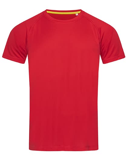 Mesh Raglan — Crimson Red