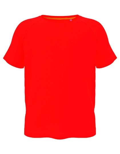 Mesh Raglan Kids — Scarlet Red