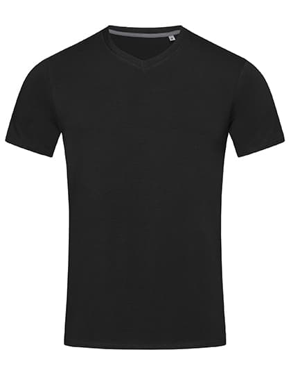 Stretch-T V-Neck — Black Opal