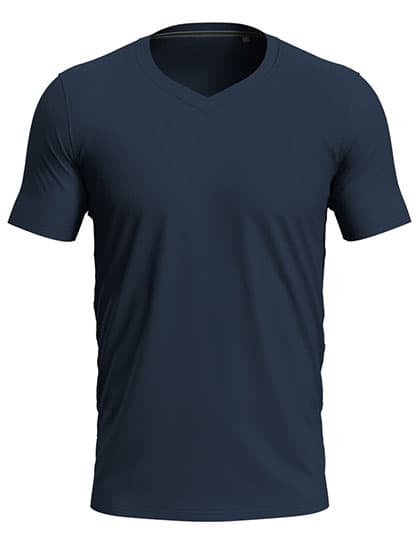 Stretch-T V-Neck — Blue Midnight