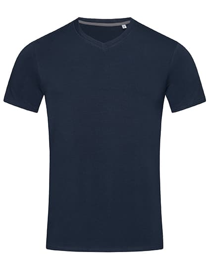 Stretch-T V-Neck — Marina Blue