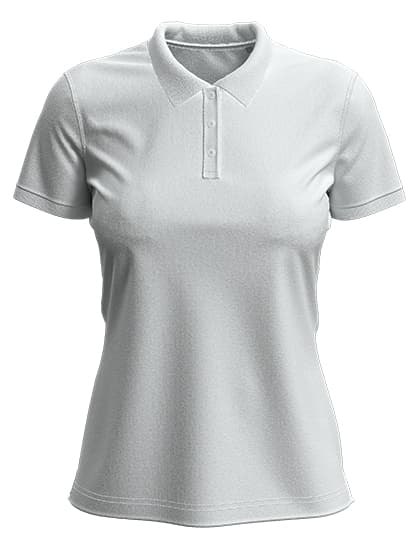 Stretch Polo — White