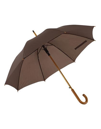 Automatischer Holzstockschirm Tango — Dark Brown