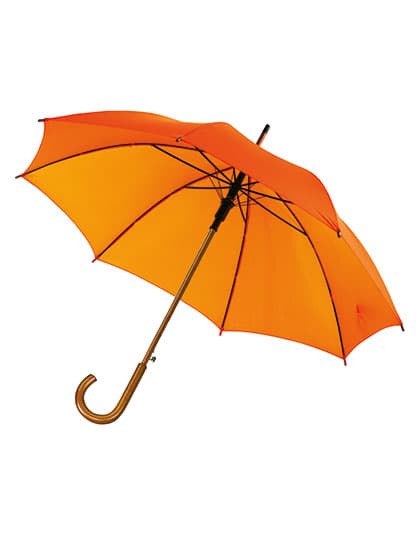 Automatischer Holzstockschirm Tango — Orange