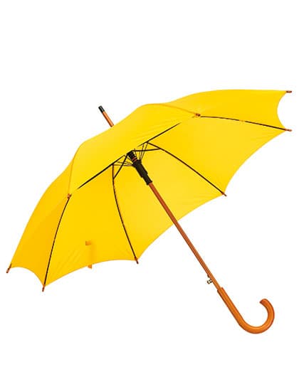 Automatischer Holzstockschirm Tango — Yellow
