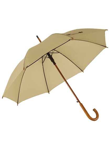 Automatischer Holzstockschirm Boogie — Beige