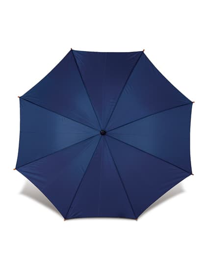 Automatik-Holzstockschirm Cork — Dark Blue