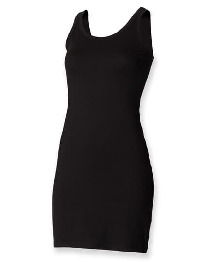 Women´s Stretch Vest Dress — Black