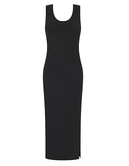 Women´s Racer Back Midi Dress — Black
