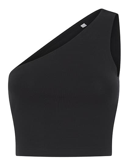 Women´s One Shoulder Top — Black