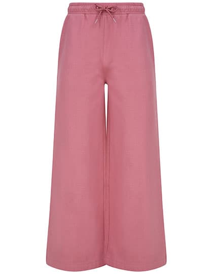 Women´s Sustainable Fashion Wide Leg Joggers — Dusky Pink