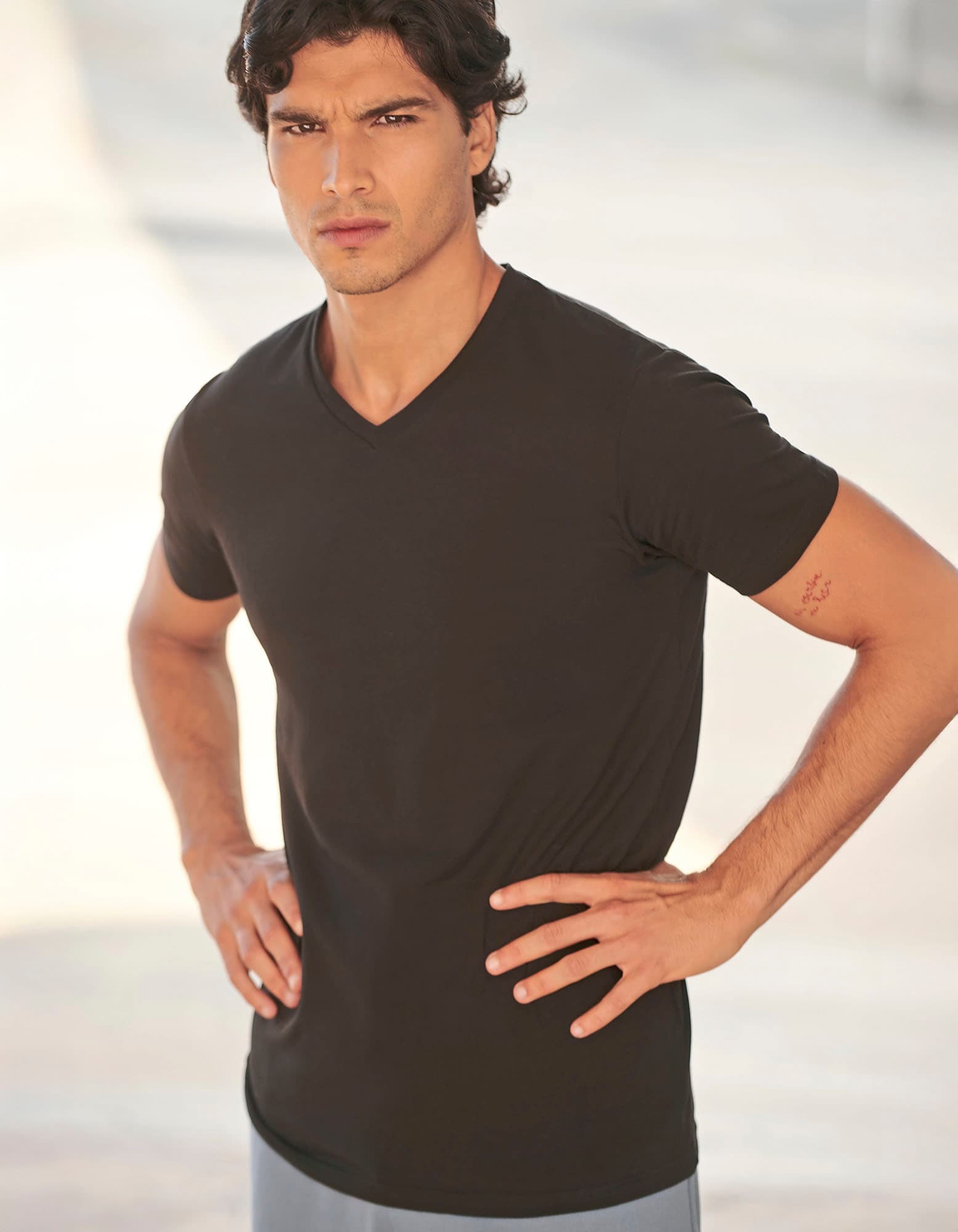 Men´s Feel Good Stretch V-Neck T
