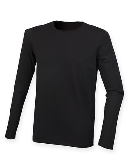Men´s Feel Good Long Sleeved Stretch T — Black