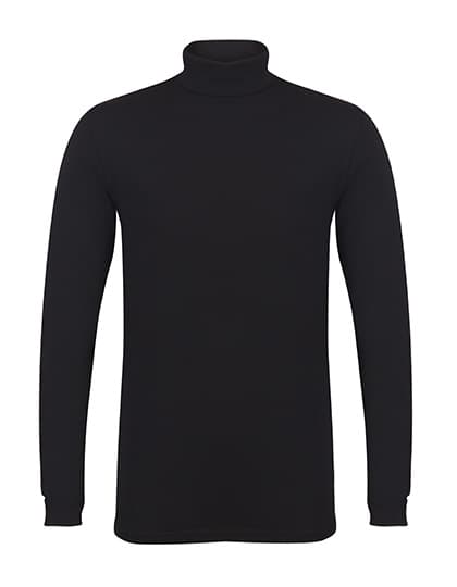 Men´s Feel Good Stretch Roll Neck Top — Black
