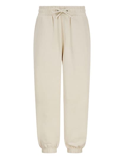 Kids' Sustainable Fashion Cuffed Joggers — Light Stone