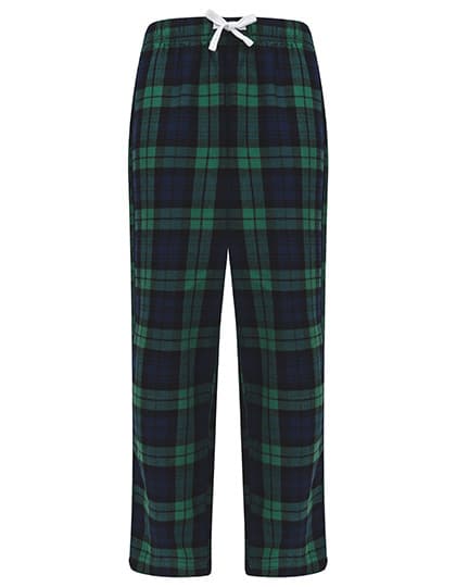 Kids´ Tartan Lounge Pants — Navy-Green Check