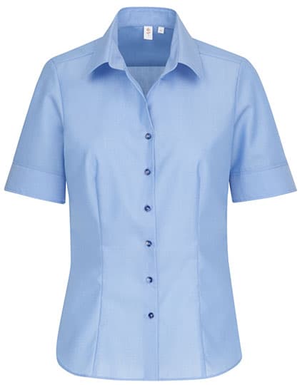Women´s Blouse Regular Fit Short Sleeve — Light Blue