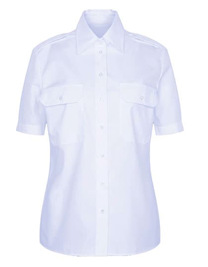 Women´s Pilot Blouse Regular Fit Shortsleeve — Light Blue