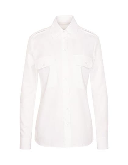 Women´s Pilot Blouse Regular Fit Shortsleeve — White